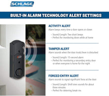 Load image into Gallery viewer, Schlage Z-Wave Connect Camelot Touchscreen Deadbolt with Built-In Alarm, Satin Nickel, BE469 CAM 619