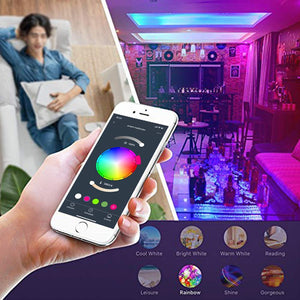 Smart WiFi Light Bulb, LED RGB Color Changing