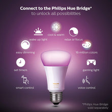 Load image into Gallery viewer, Philips Hue Single Premium A19 Smart Bulb