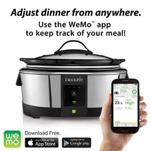 Load image into Gallery viewer, Crock-Pot SCCPWM600-V2, Stainless 6-Quart WeMo-Enabled Smart Slow Cooker