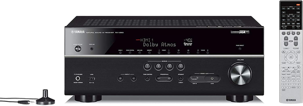 Yamaha RX-V683BL 7.2-Channel MusicCast AV Receiver with Bluetooth